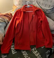 Bright Orange Fleece Zip Up