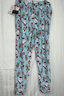 Kensie Blue Christmas Pajamas Pants Women’s Size Large