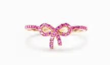 pink bow ring 