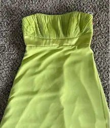 mon cheri lime‎ green dress size 8