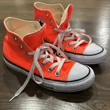 Converse High top bright peach orange women’s 6.5 men’s 4.5 LIKE NEW