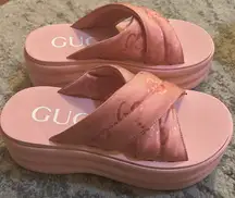 GG Platform Slide Sandal