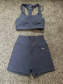 AYBL Shorts and Bra Set Navy Blue