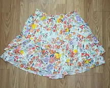 BB Dakota By Steve Madden Tiered Spring Floral Mini‎ Skirt Women’s Size Medium