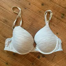 Victoria’s Secret heathered gray 32D push-up date night bra