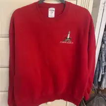 St Simons Island Red Crewneck