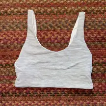 NWOT LULULEMON REVERSIBLE ALIGN BRA TOP GREY STRIPE / WHITE