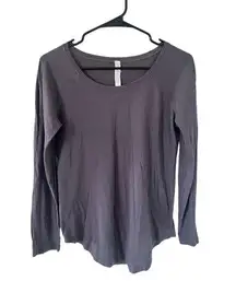 Lululemon  Grey Pima Cotton & Modal Long Sleeve