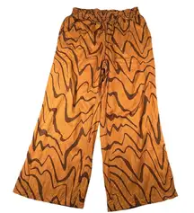 S‎ by Anthropologie Pants Womens Small Wide Leg Pull On Zigzag Pattern Viscose
