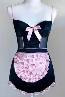 36C/L Victoria’s Secret Maid Apron Babydoll Set