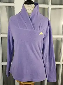 10,000 Ft Above Sea‎ Level Womens Purple Fleece Pullover Medium