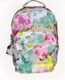 Kipling‎ Women's Luscious Floral White 15" Laptop Clas Seoul Backpack