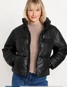 Black Quilted Puffer Jacket