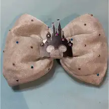 Disney ’s Cinderella’s Castle Themed Alligator Clip Hair Bow