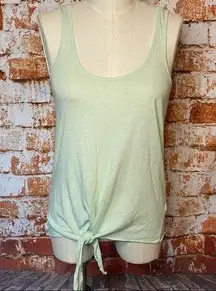 Michael Stars mint green scoop neck tie front tank top style 6548 medium