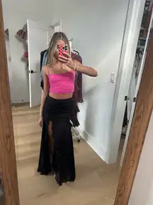 Amazon black maxi skirt 