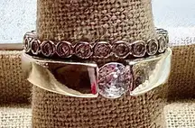 Pretty Bird Jewelry Sterling Silver Ring Stack Sz 7 & 7.5, Brand New! 💍💎