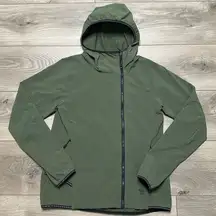 Mountain Hardwear Speedstone Soft Shell Hooded Front Zip Jacket Olive Size Small