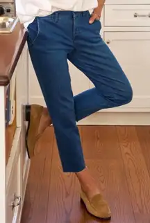 Frank & Eileen Wicklow Italian Performance Denim Jeans 1977 Blue Wash Size 6