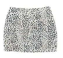 Altar’D State Taupe/Black Cheetah Stretch Microsuede A-Line Sz S Mini Skirt