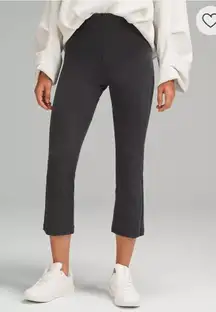Lululemon Ribbed Softstreme Zip Leg High Rise Cropped Pant