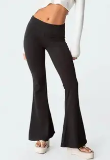 Edikted  Naomi Black Flared Leggings Yoga Pants Women’s Small