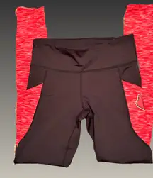 Arizona Cardinals Black & Red Leggings‎ Sz Small