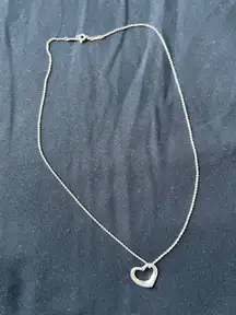 Tiffany & Co. Open Peretti Heart Necklace Elsa Small Pendant