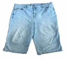 Gloria Vanderbilt Sky Blue Amanda Denim Shorts