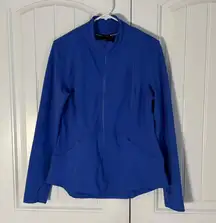 Spyder Performance Zip Up Jacket Stylish Activewear Blue Jacket Size Large