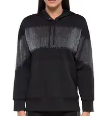Koral Titrate Metallic Scuba Hoodie Small Black Silver NWT $295 Retail