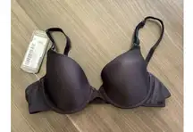 NWT Maidenform One Fab Fit Bra Size 34A Black Underwire Tshirt