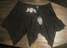 The Grave Girls Black Triple Moon Skirt