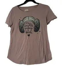Fifth Sun Women's Star Wars Princess Leia Tee - Light Purple