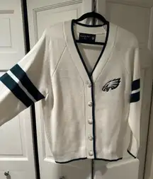 Philadelphia Eagles Luxesoft V-Neck button Down Sweater