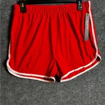 Ultra soft red shorts with red detailing - size XL