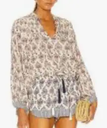 Natalie Martin Lizzy Shirt Blouse Cyprus Lilac Women’s Size M