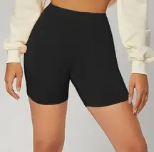 Muse High Waisted Bike Biker Bicycle Shorts Black Activewear Yoga XS