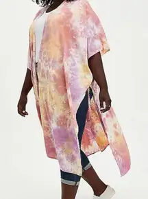 Torrid Tie-Dye Duster Kimono, Size 1 (1X 14-16)