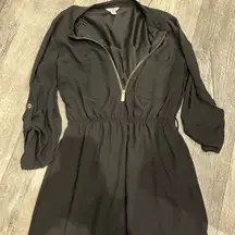 GUESS Small Black Plain Dress w/ Zipper & Belt Loops