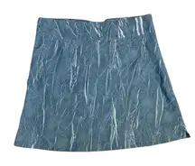 Kavu Women's Skirt‎ Sz 8 Athletic Athleisure Blue Grey White Side Zip New