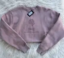 Darc Sport SHE Wolves Worldwide Crewneck Mauve Size Small