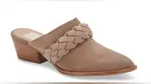 Dolce Vita Eilie Western Braided Mule Truffle Suede Sz 10