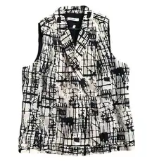 𝅺ANTHROPOLOGIE J Brand graffiti print vest size 6
