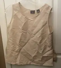 FINAL MARKDOWN Ladies’ Laura Scott Embroidered Linen Tank Top (PL)