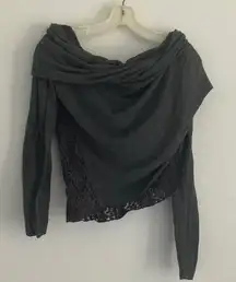 FINAL MARKDOWN Buffalo lace back top large