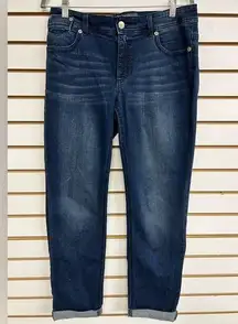 Chico’s So Slimming Ankle Jean - Size 6 (0.5) - Lots of stretch - Gold Hardware