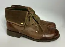 OTBT‎ Chetopa leather boots lace up brown size 10