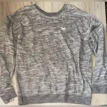 PINK Victoria's Secret Gray Marled Sweatshirt Crewneck crew sweater