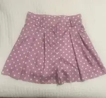 Light Purple Polka Dot Shorts